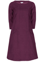 Jamie Dress Corduroy Plum