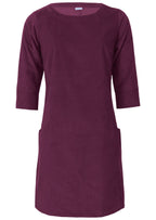 Jamie Dress Corduroy Plum Caspia