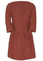 Jamie Dress Corduroy Burnt Henna