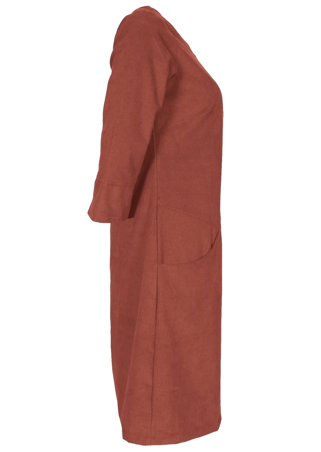 Jamie Dress Corduroy Burnt Henna