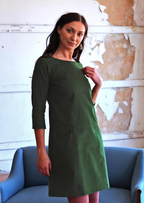 Jamie Dress Corduroy Green
