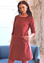 Jamie Dress Corduroy Burnt Henna