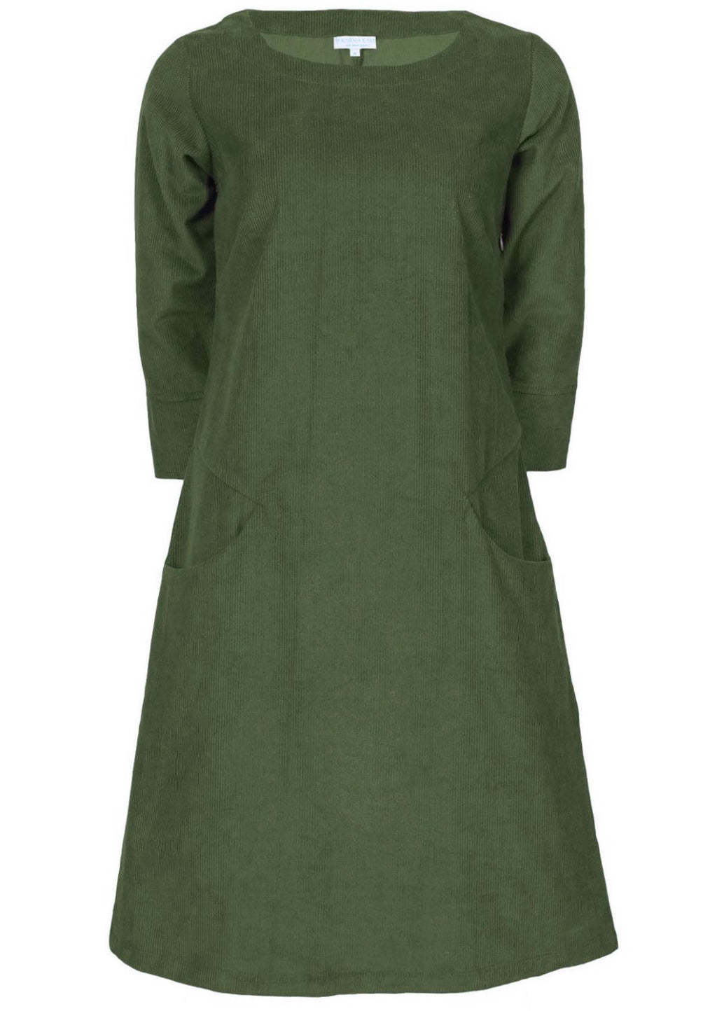 Jamie Dress Corduroy Green