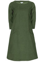Jamie Dress Corduroy Green