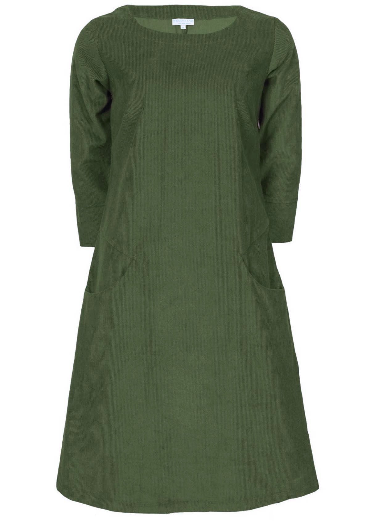 Jamie Dress Corduroy Green
