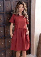 Jane Dress Burnt Henna