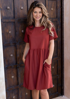 Jane Dress Burnt Henna