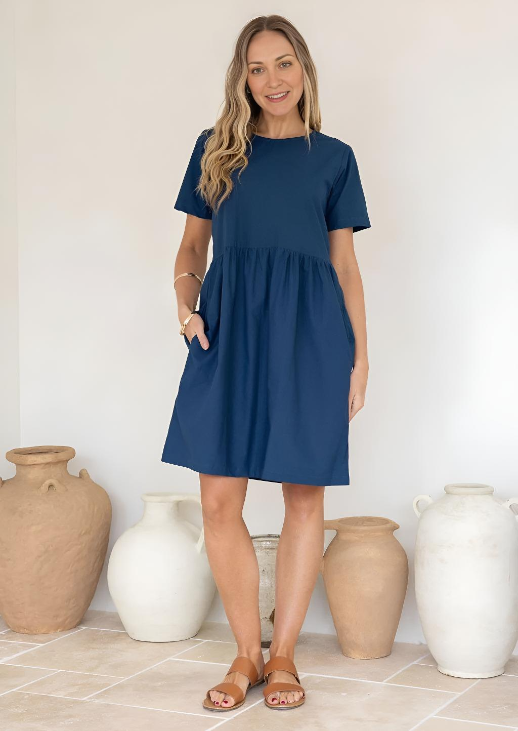 Jane Dress Navy
