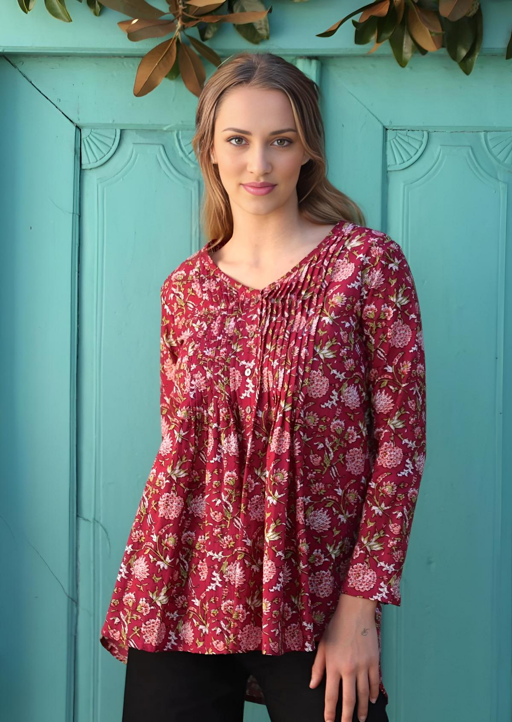 Leia Top Cranberry