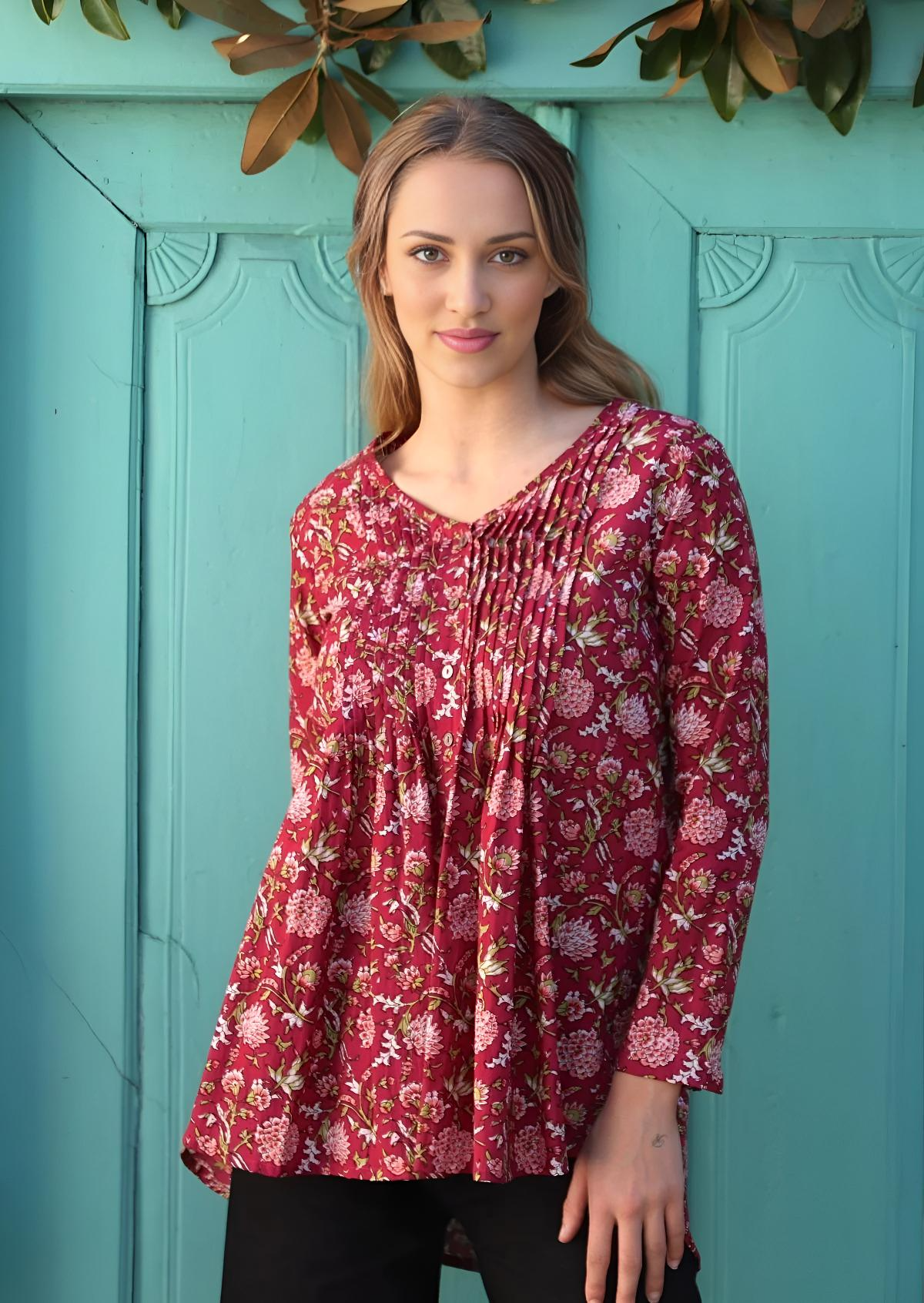 Leia Top Cranberry