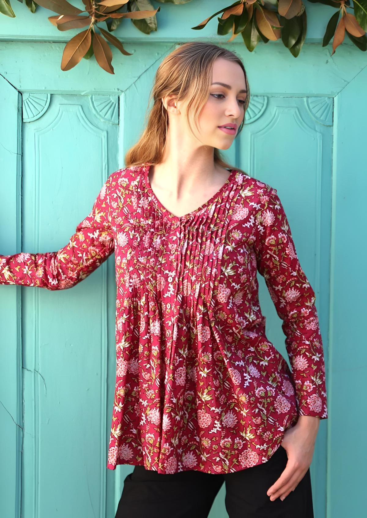 Leia Top Cranberry