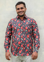 Long Sleeve Men's Cotton Shirt Kaveri