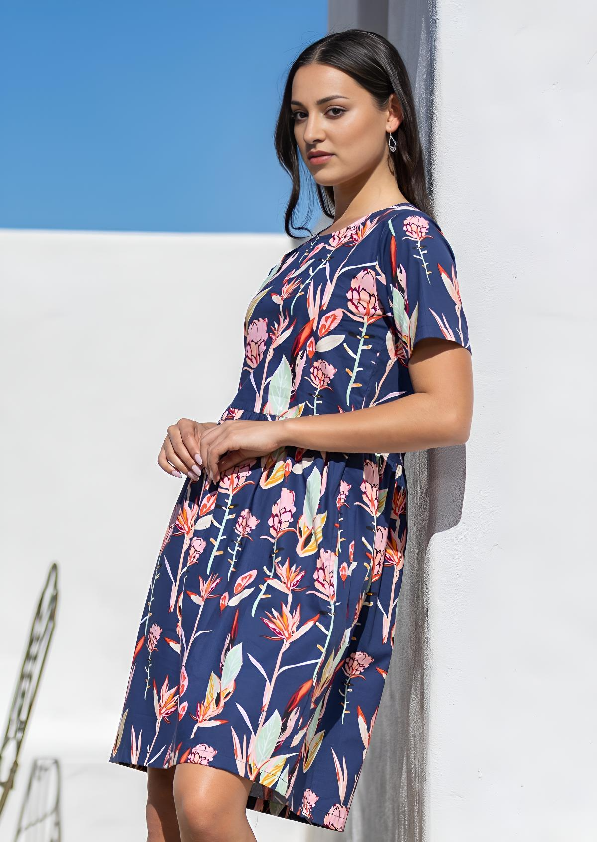 Mabel Dress Bird of Paradise