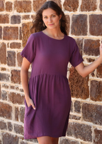 Mabel Dress Eggplant
