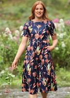 Maddison Dress Bird of Paradise