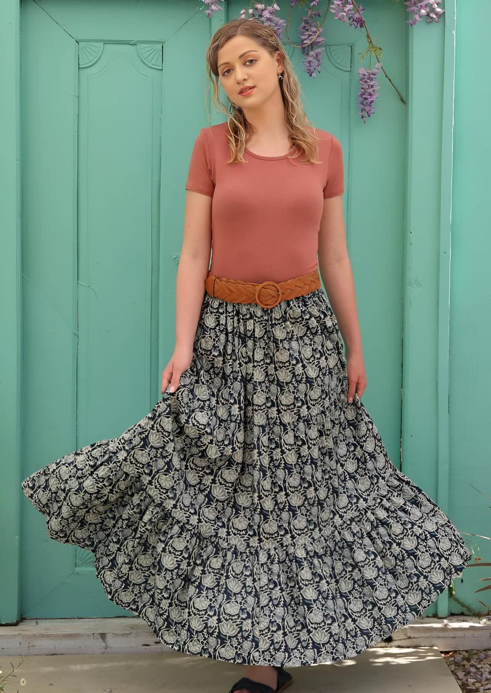 Maxi Skirt Indigo