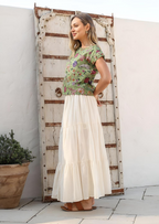 Maxi Skirt Natural White