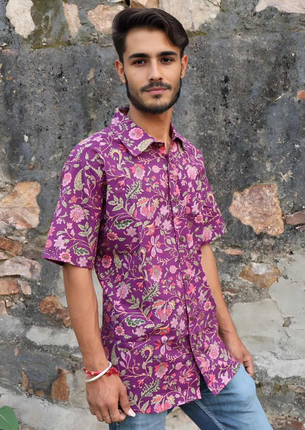 Men's Cotton Shirt Amethyst