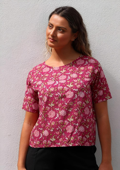 Neesha Top Cranberry