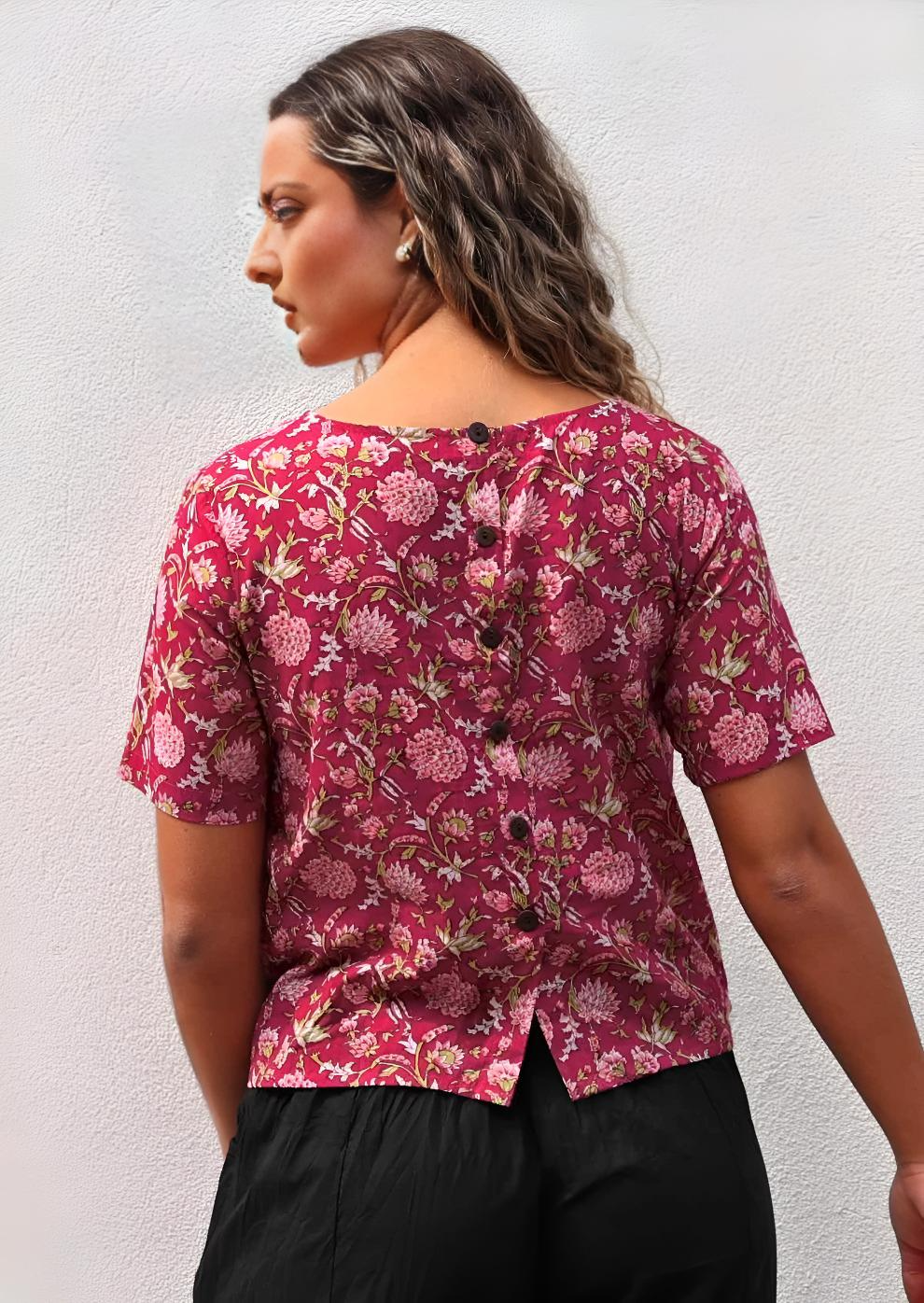 Neesha Top Cranberry