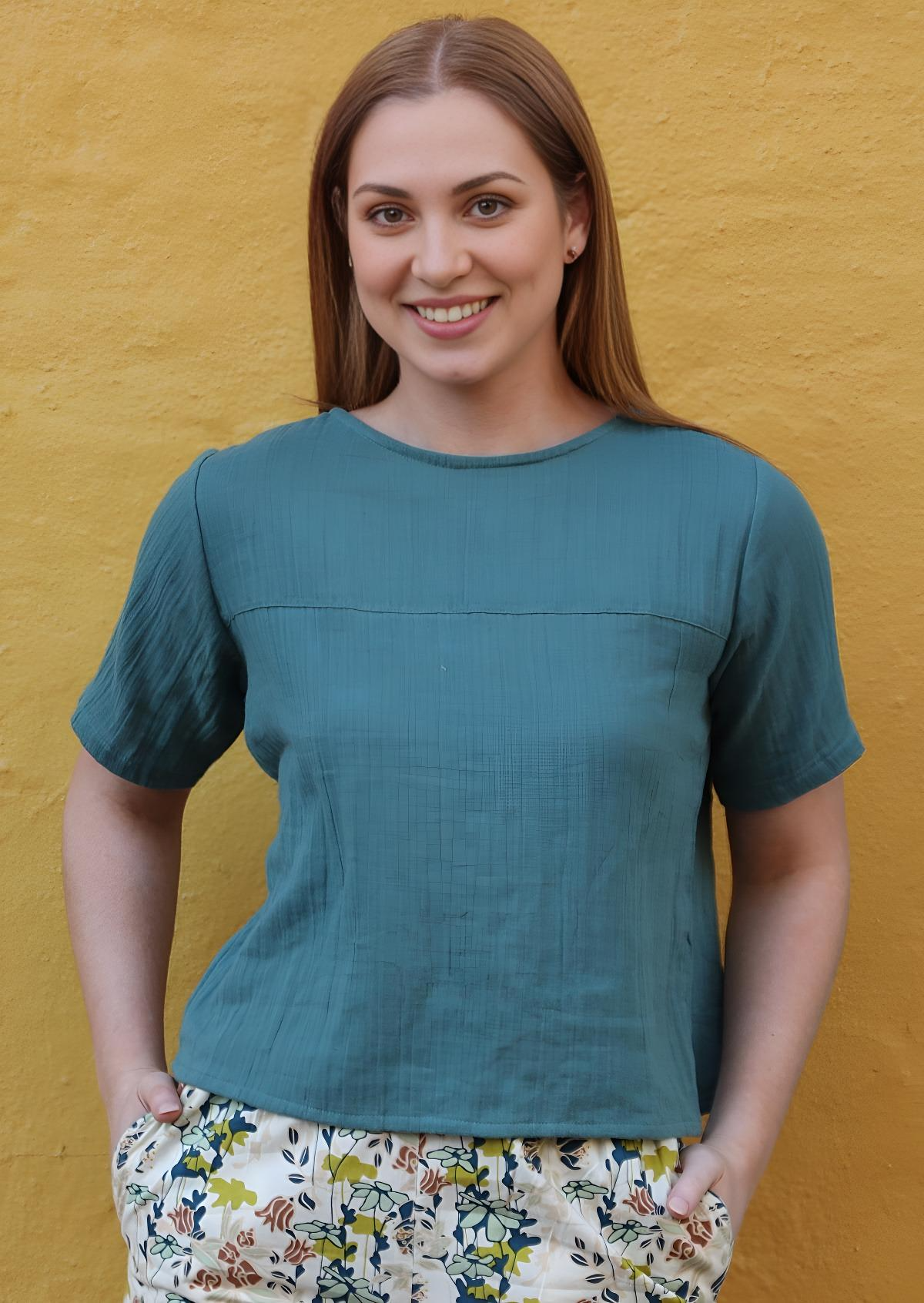 Neesha Top Sea Green