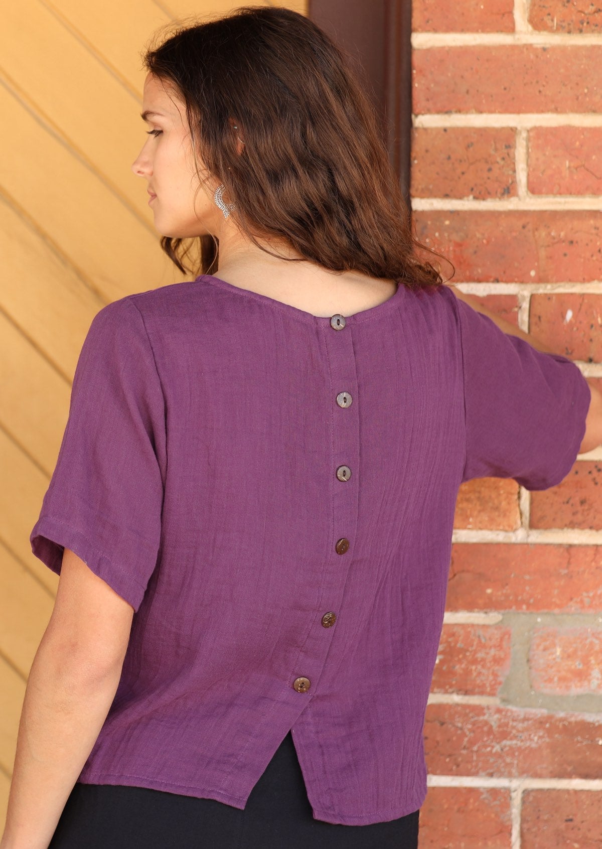 Neesha Top Eggplant