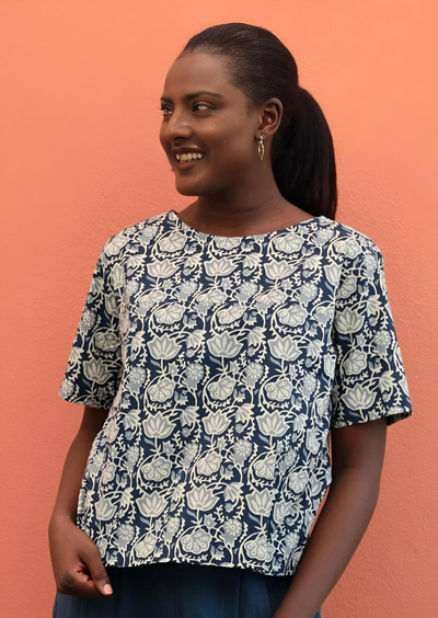Neesha Top Indigo