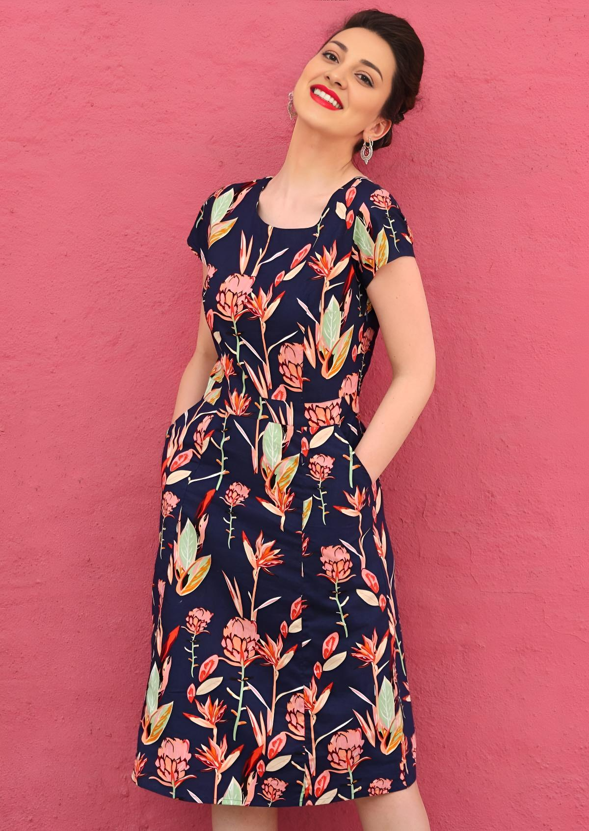 Nina Dress Bird of Paradise