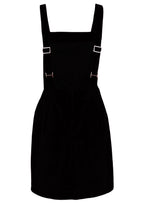 Pinafore Corduroy Dress Black