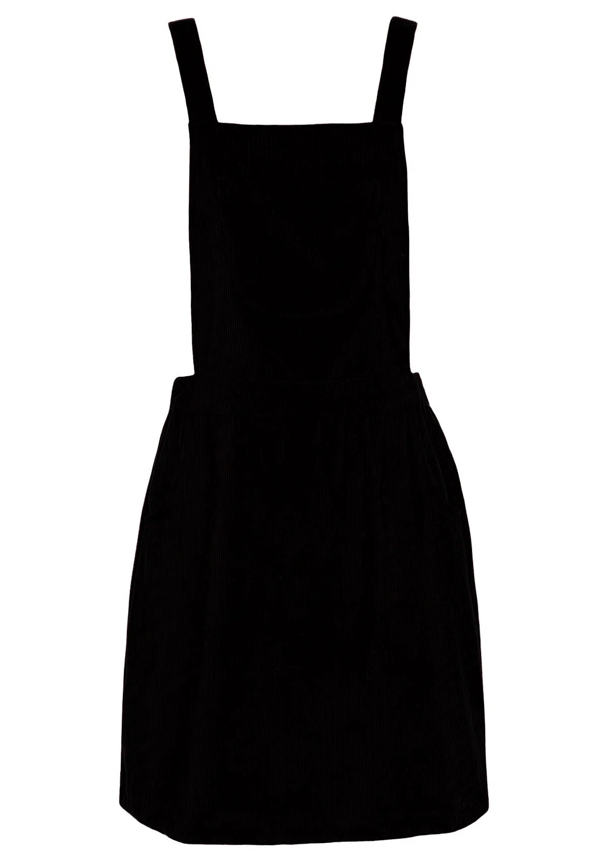 Pinafore Corduroy Dress Black