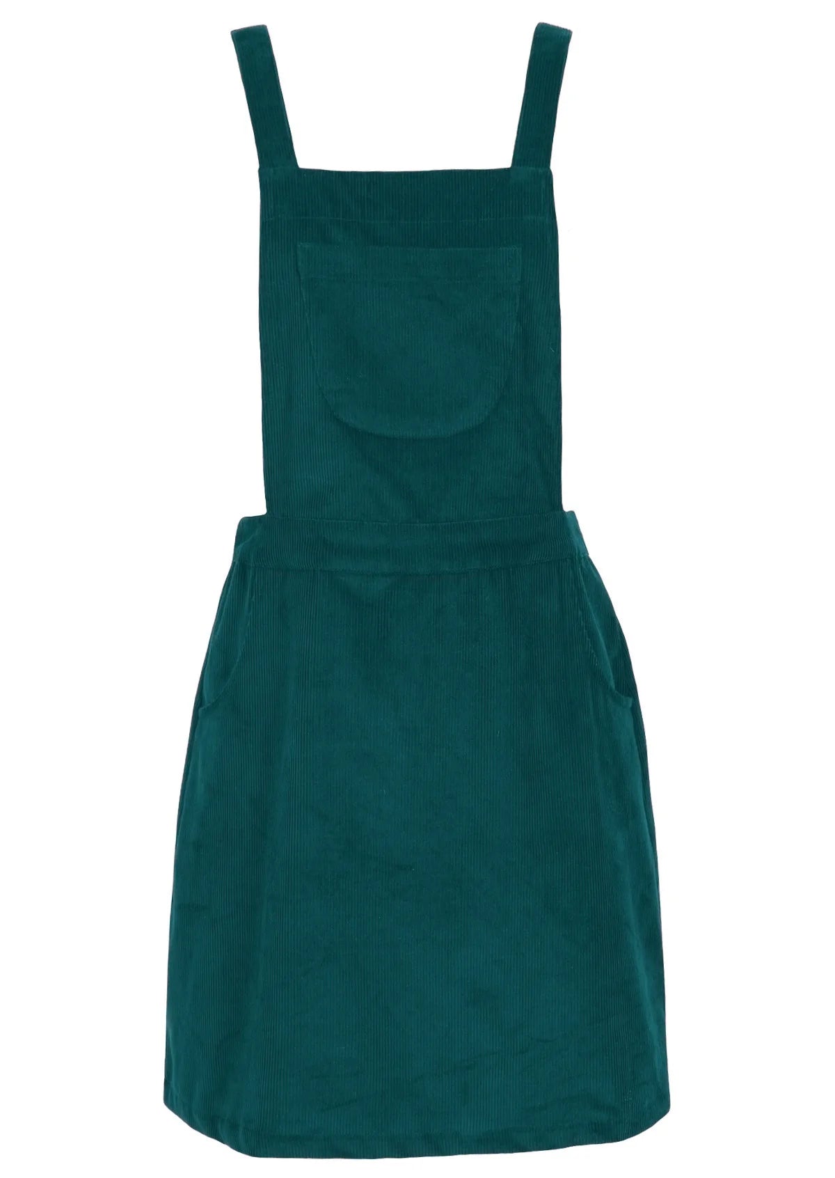 Pinafore Corduroy Dress Deep Teal