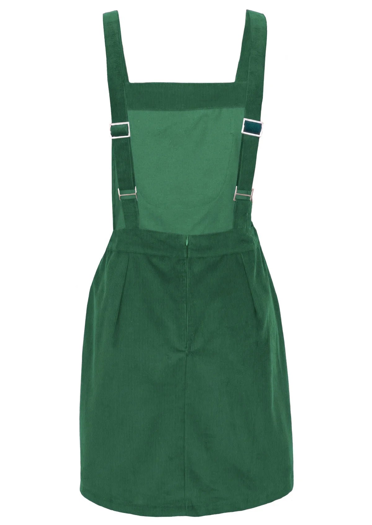 Pinafore Corduroy Dress Hunter Green