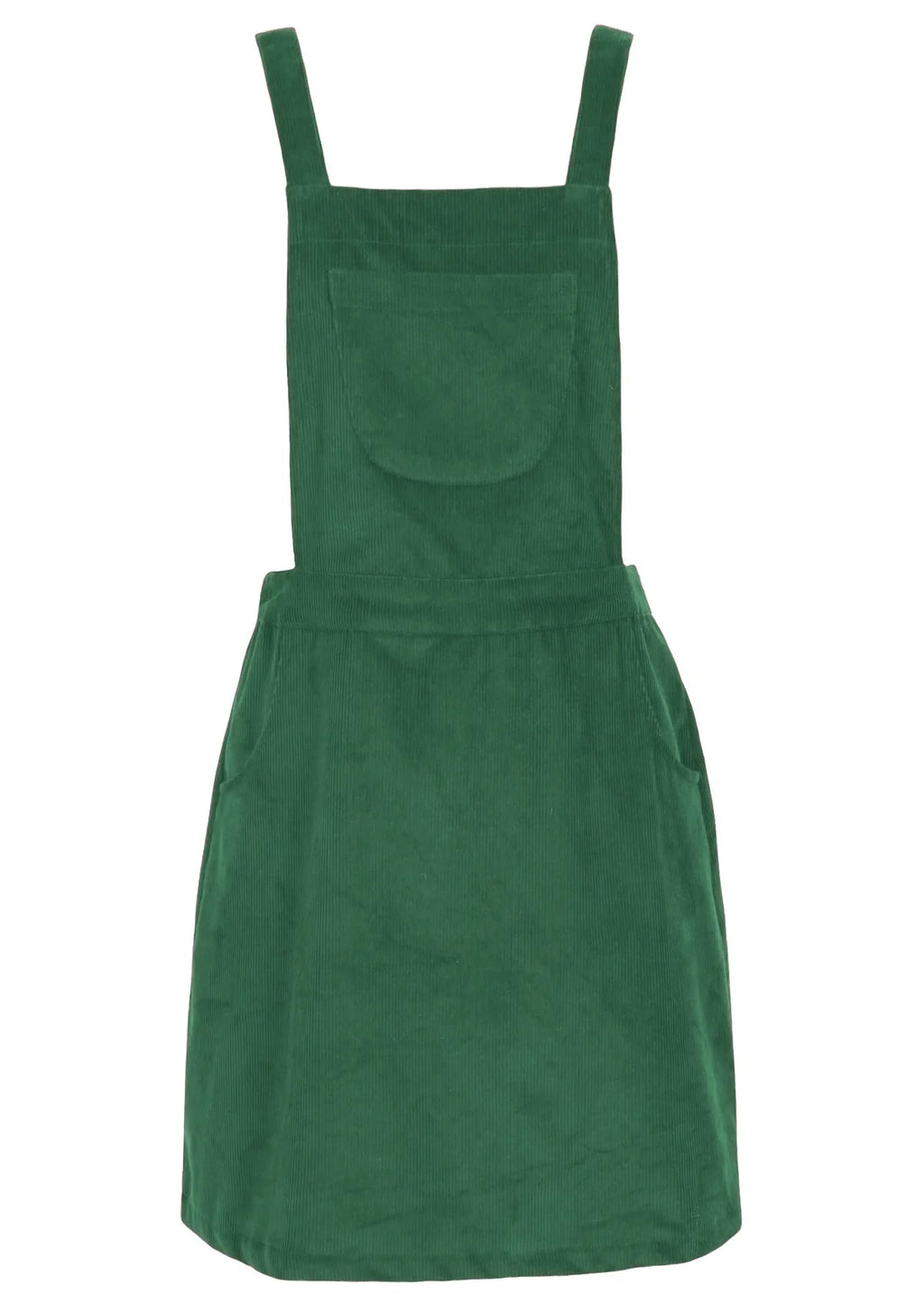 Pinafore Corduroy Dress Hunter Green