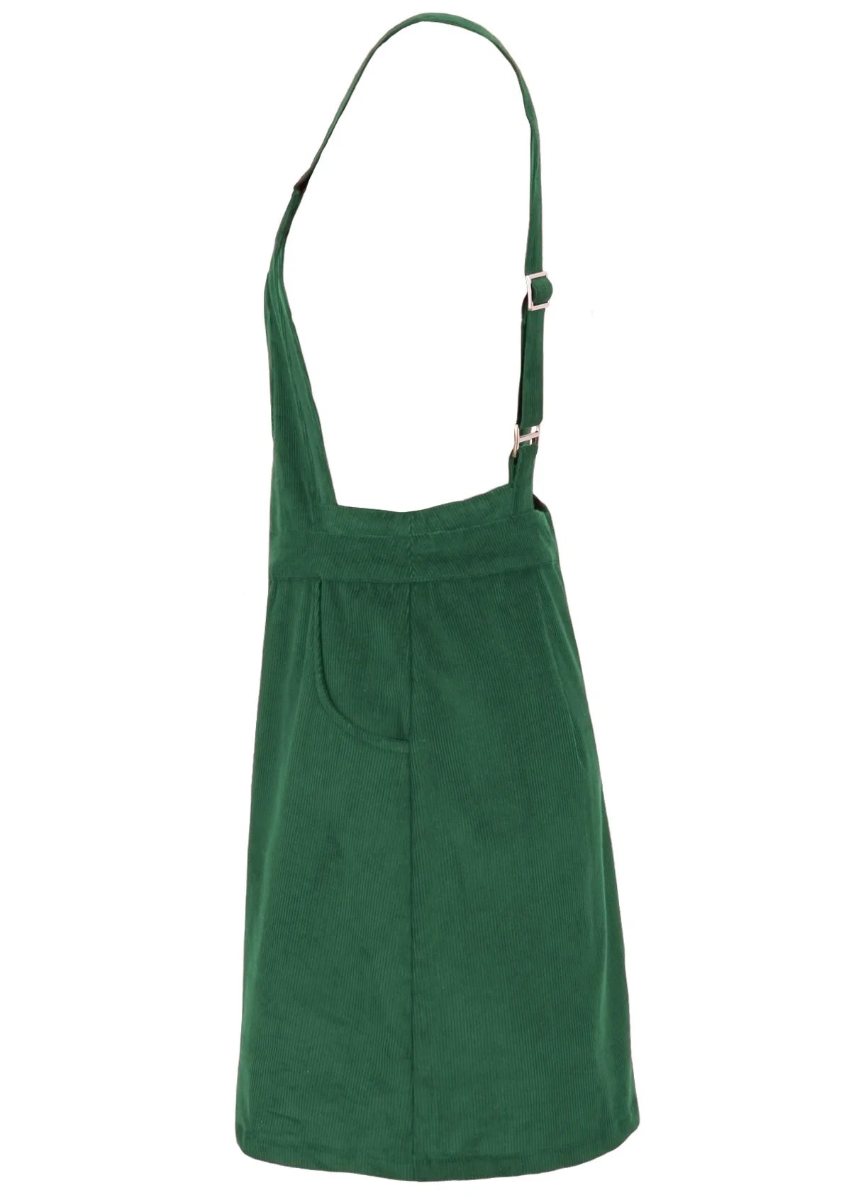 Pinafore Corduroy Dress Hunter Green