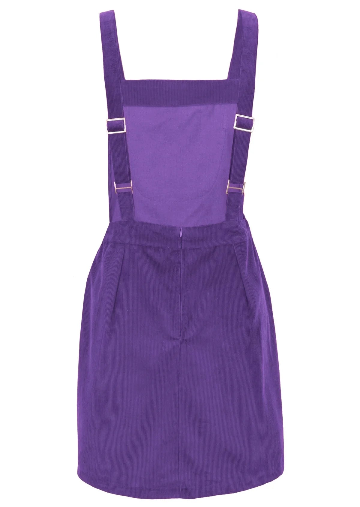 Pinafore Corduroy Dress Purple