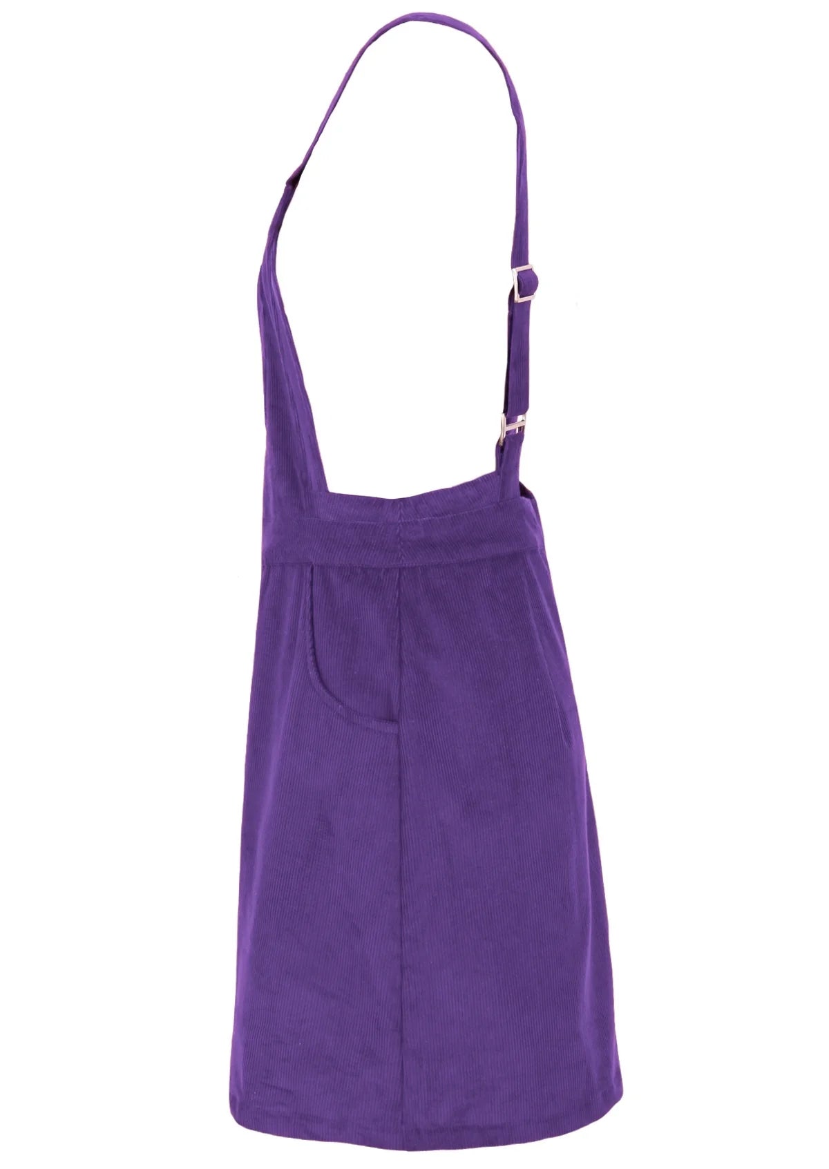 Pinafore Corduroy Dress Purple