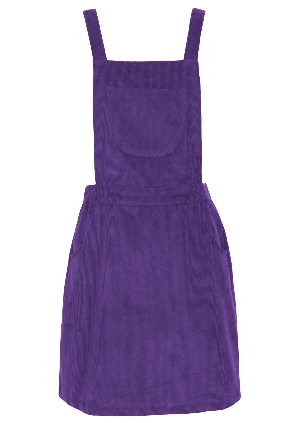 Pinafore Corduroy Dress Purple