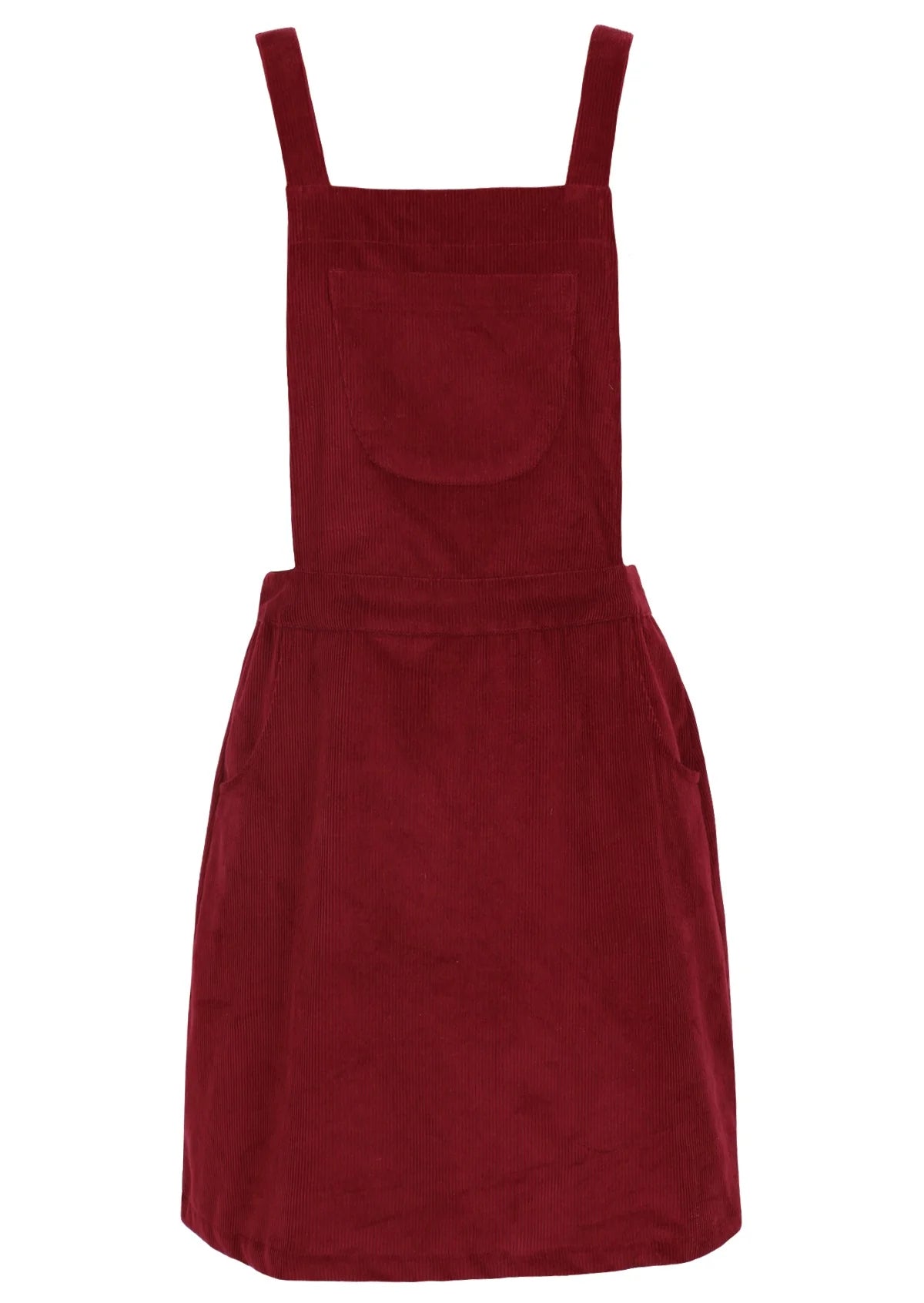 Pinafore Corduroy Dress Zinfandel