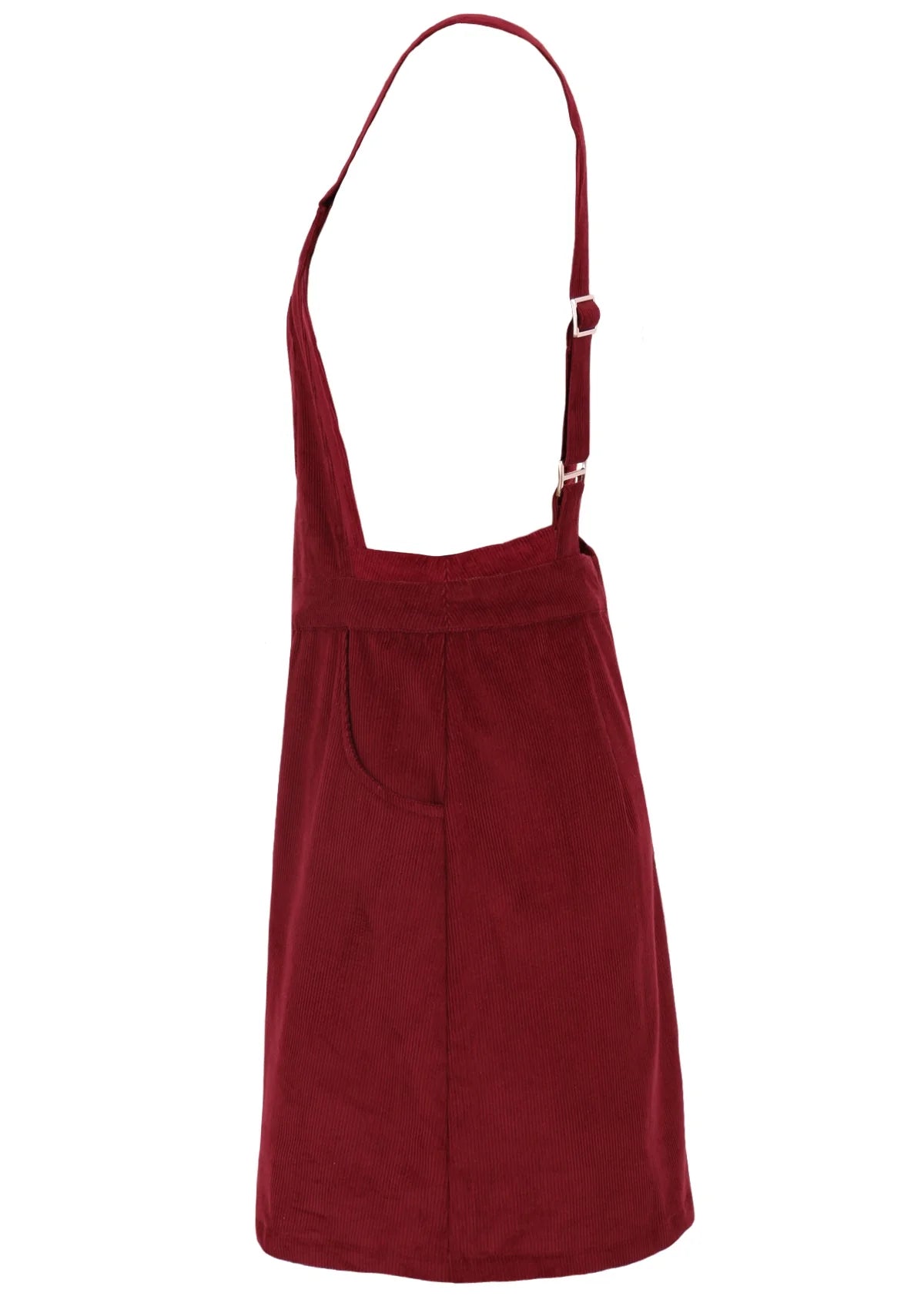 Pinafore Corduroy Dress Zinfandel