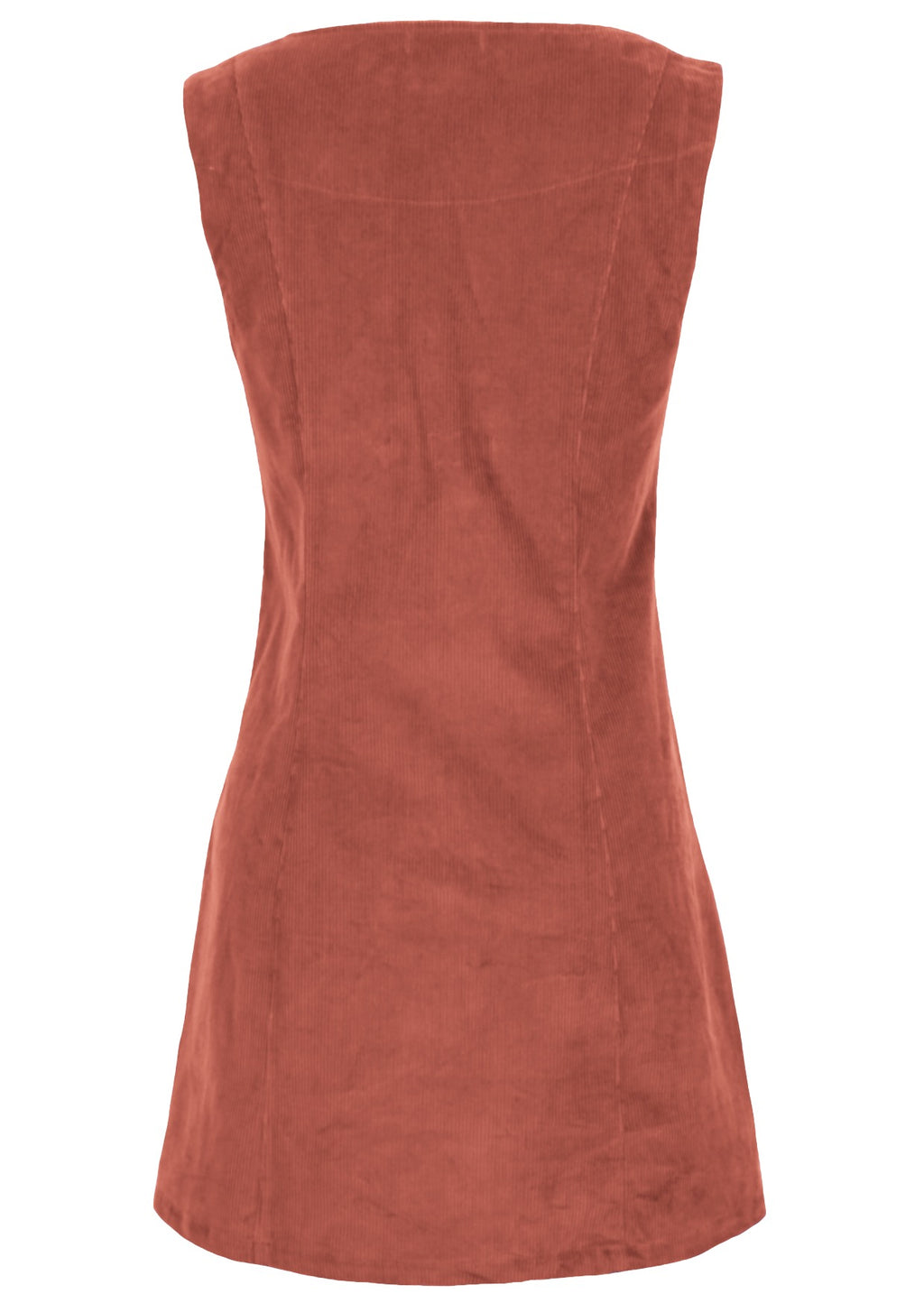 Poly Pocket Tunic Corduroy Burnt Henna