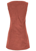 Poly Pocket Tunic Corduroy Burnt Henna