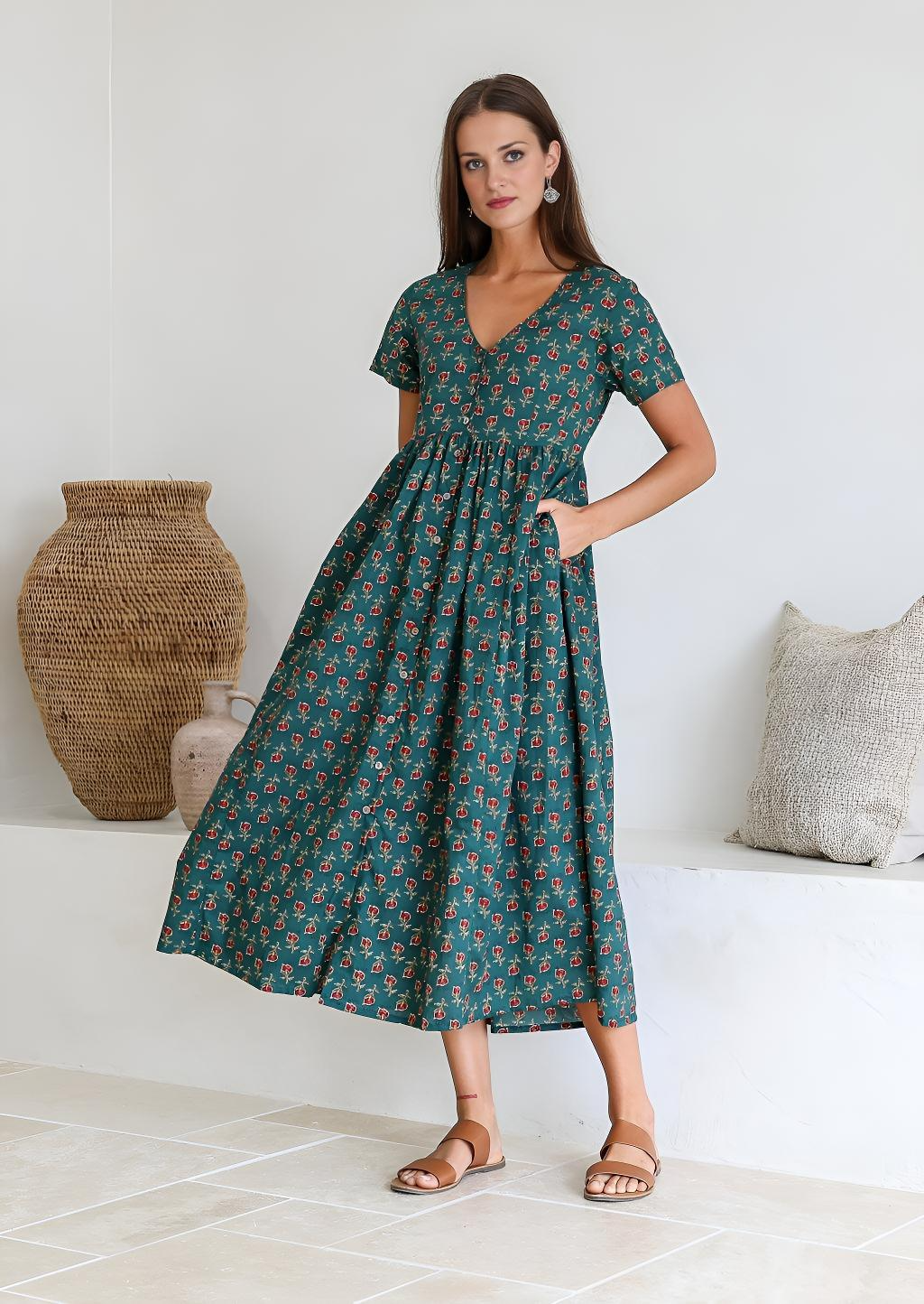 Promenade Dress Evergreen
