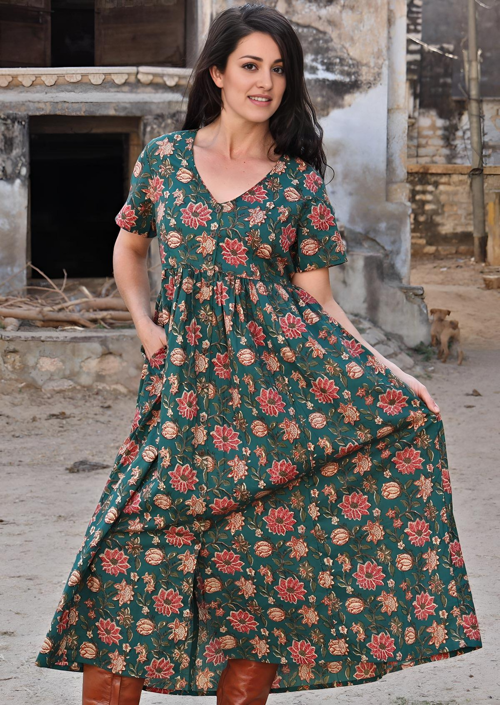 Promenade Dress Vanya Green