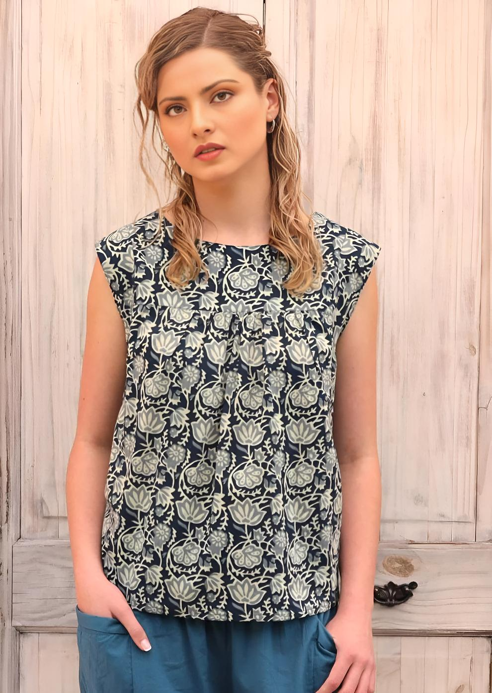 Quinn Top Indigo
