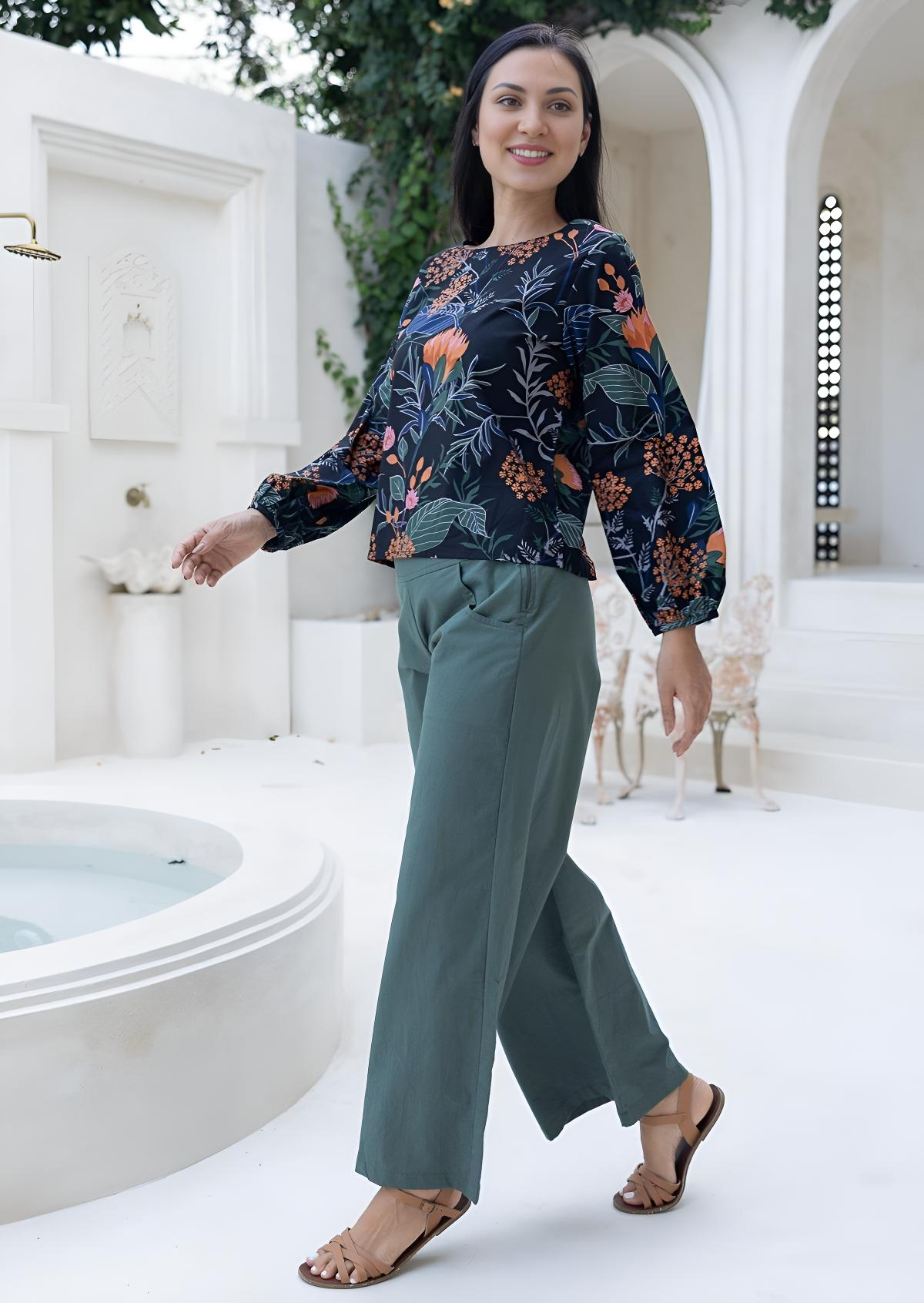 Remi Pants Jungle Green