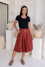 Ruby Skirt Burnt Henna