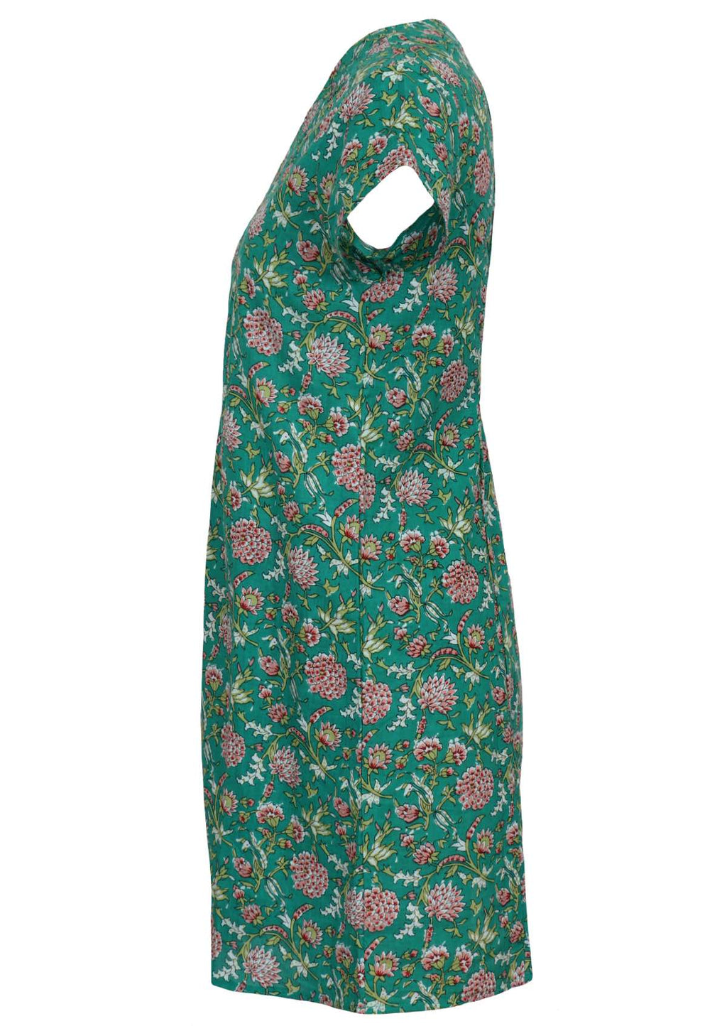 100 percent cotton short sleeve tunic side