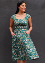 Scarlett Dress Flannel Flower