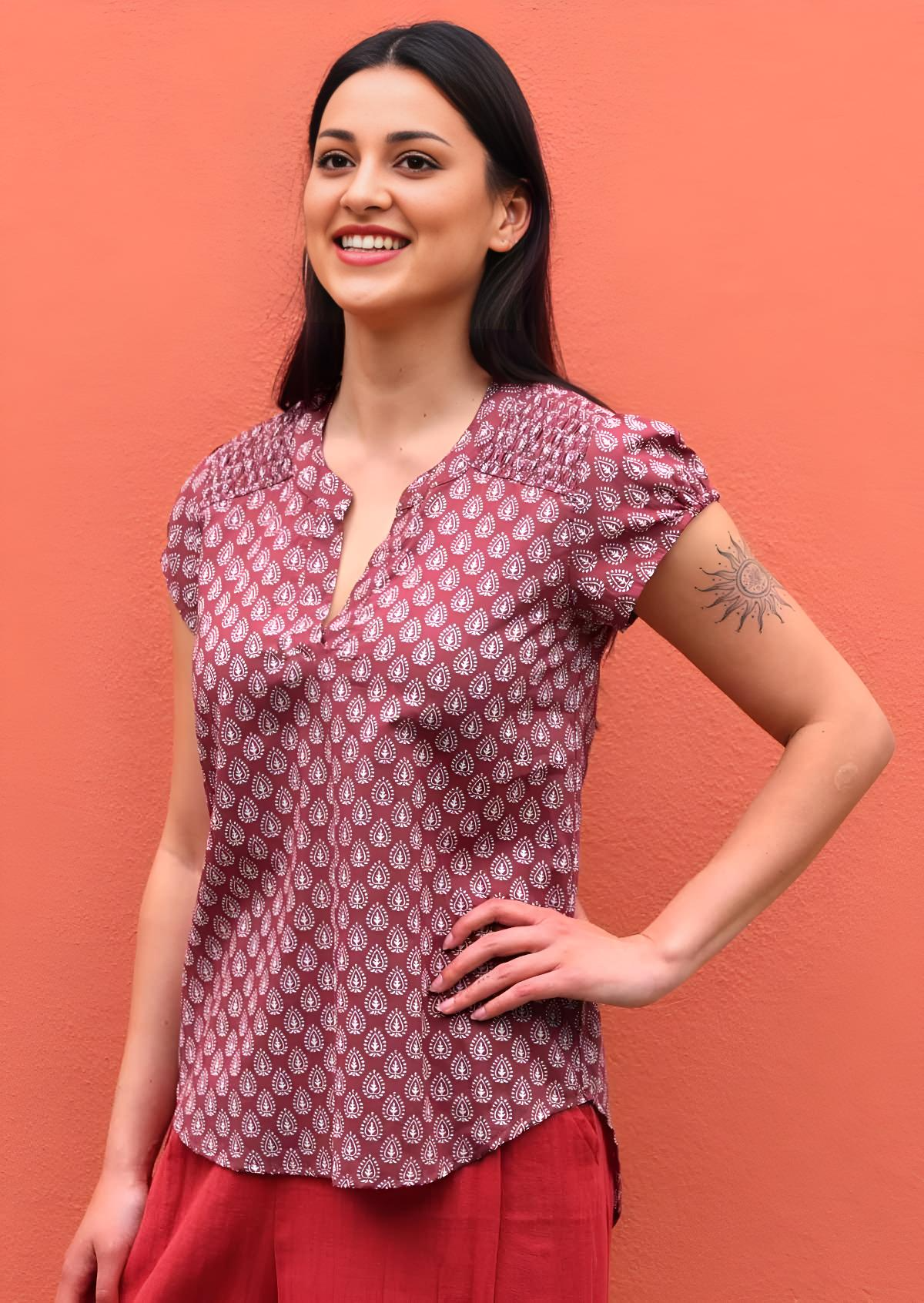 Sky Blouse Henna