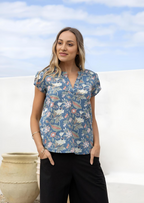 Sky Blouse Poppy